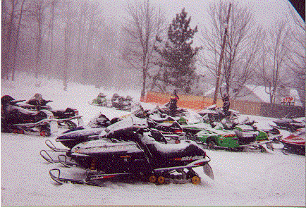 various images of snowmobiles