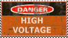 danger high voltage sign from half life